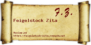 Feigelstock Zita névjegykártya